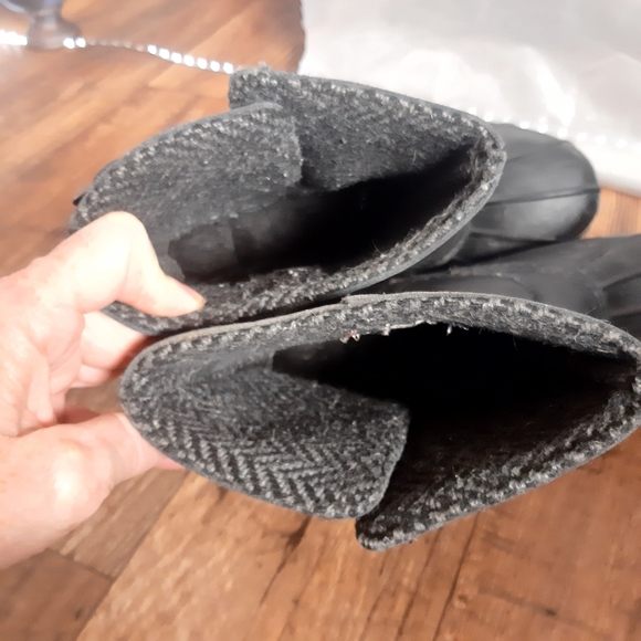 NORTHSIDE THINSULATE BLACK LEATHER BOOTS 200 GRAM c - Picture 6 of 9